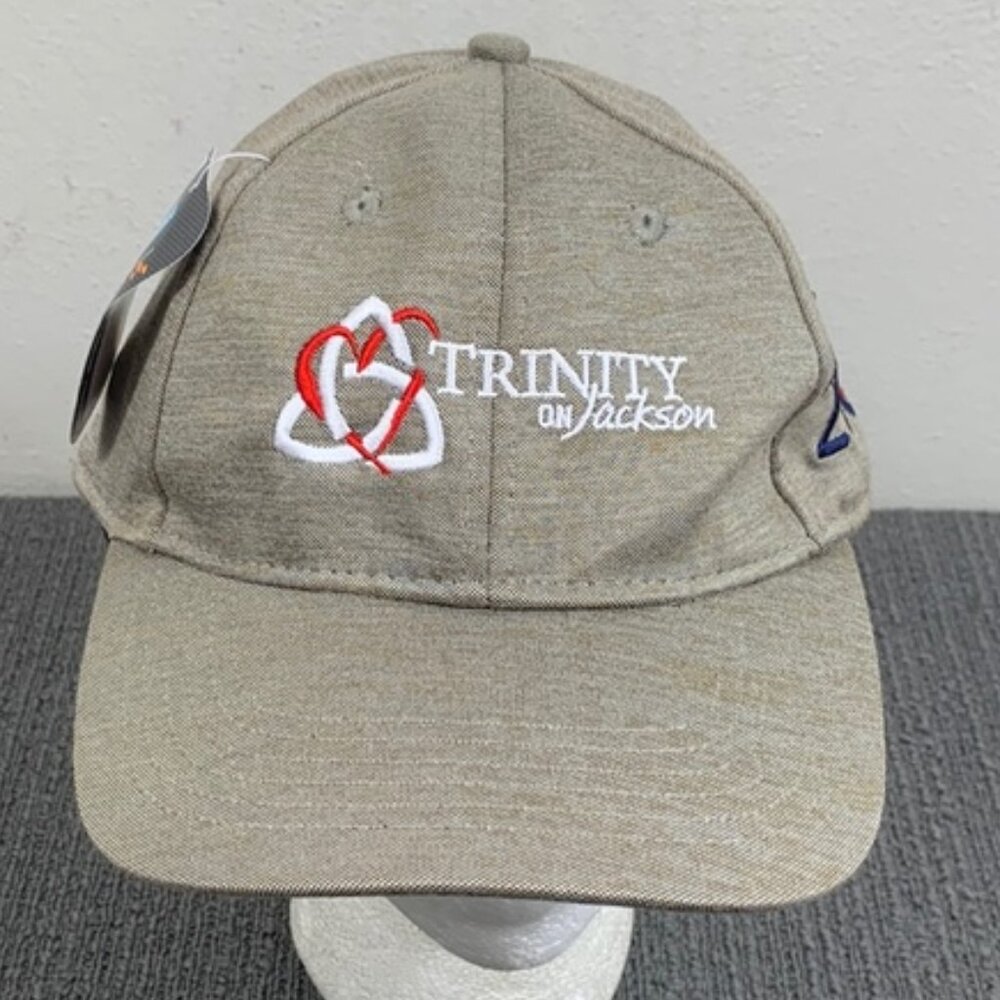 Trinity on Jackson Baseball Hat Mens OSFM Beige Gray Project 216 Strapback OC